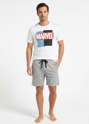 Піжама чоловіча marvel літня футболка шорти бавовняна розмір s