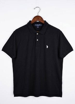 Поло футболка u.s. polo assn оригінальне чорне xxl