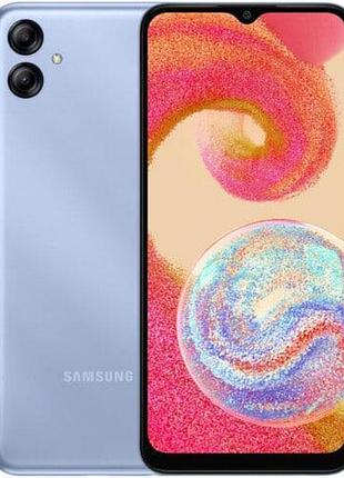 Смартфон samsung galaxy a04e (a042f) 3/32gb light blue 6.5" 2sim 13мп + 2мп 5000 mah міцний
