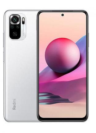Смартфон xiaomi redmi note 10s 6/128gb pebble white 6.43" 60 гц 409 ppi 2 sim lte nfc 5000 mah microsd міцний