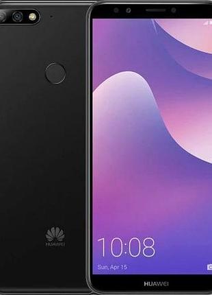 Смартфон huawei y7 prime 2018 black 3/32 gb 2 sim 5.99" snapdragon 430 3000 mah rfb сучасний