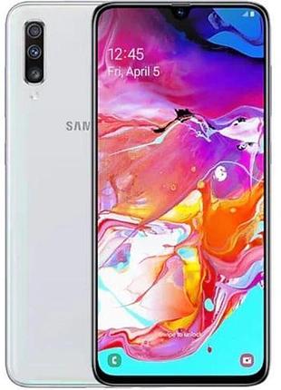 Смартфон samsung galaxy a70 (a705f) 128gb white 2 sim 6.7" nfc gps 4500 мач 67