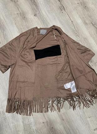 Накидка-кардиган vero moda замшева