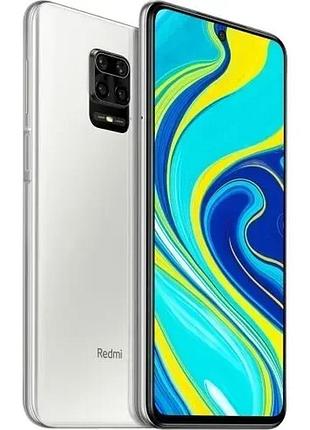Смартфон xiaomi redmi note 9 6/128gb white 6.53" 2340x1080 ips 60 гц 2 sim lte 5020 mah 67