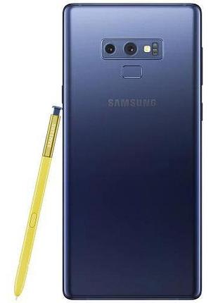 Смартфон samsung galaxy note 9 6/128gb ocean blue (sm-n960f) 2 sim 6.4" 4k nfc s pen 4000 mah міцний