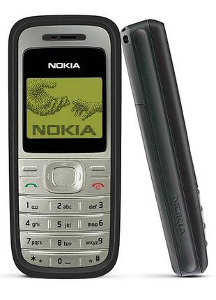 Мобільний телефон nokia 1200 black 1sim 1.5" 2g 700 маг 67