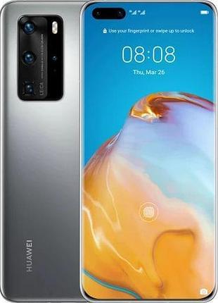 Смартфон huawei p40 pro 8/256gb silver frost 2 sim 6.58" oled 4k 50 мп 40 вт nfc 4200 mah сучасний