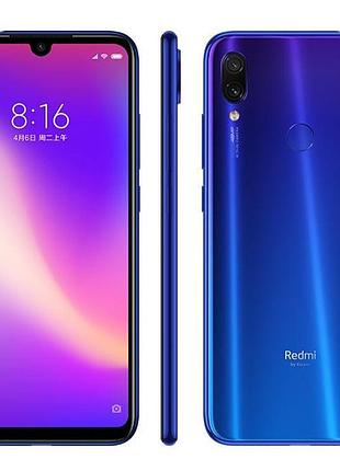 Смартфон xiaomi redmi note 7 4/64gb neptune blue 6.3" ips 2340x1080 2 sim lte nano-sim 48 мп + 5 мп 4000 mah міцний