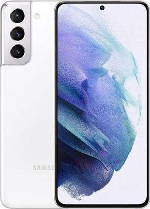 Смартфон samsung galaxy s21 (g991b) 8/128gb phantom white, 2 sim 5g 6.2" exynos 2100 nfc gps ip68 4000 ма·ч міцний