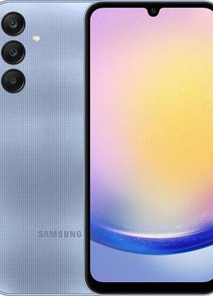 Смартфон samsung galaxy a25 5g 8/256gb blue 2 sim 6.5" 120 гц gorilla glass 4k nfc 5000 mah сучасний