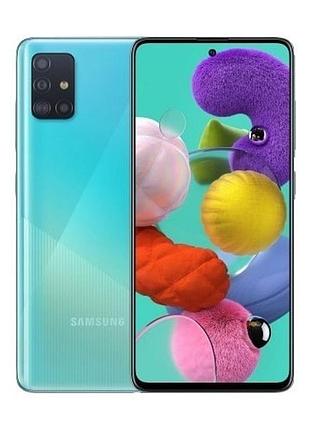 Смартфон samsung galaxy a51 (a515f) 4/128 gb blue 2sim 6.5" 2400x1080 4000 mah сучасний