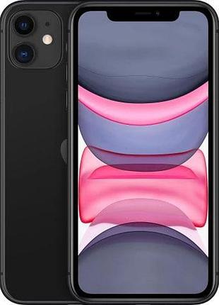 Смартфон apple iphone 11 4/128gb black 4g lte 6.1" 1792 × 828 (hd+) 12 мп + 12 мп 3110 маг a13 bionic 67