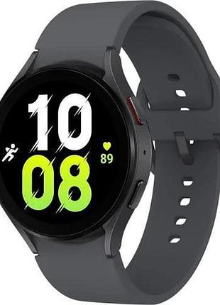 Смарт-часы samsung galaxy watch 5 44mm graphite (sm-r910n) gps super amoled 1.36" exynos w920 1.5/16gb nfc міцний
