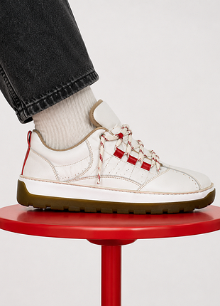 Кожаные comfort кроссовки / chunky sneakers • дизайнерская модель • натуральная кожа