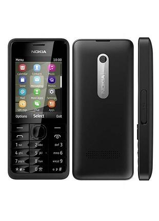 Мобильный телефон nokia 301 2.4" 3.2 мп 1200 мач black міцний