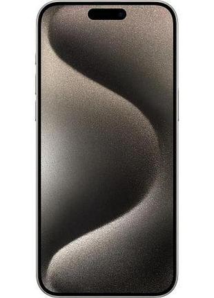Смартфон apple iphone 15 pro max 256gb natural titanium 6.7" 5g oled 120 гц nfc 4422 mah refurbished міцний 2