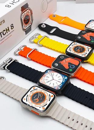 Смар часы l8 ultra max 49 mm 1:1 apple watch! amoled.преміум'якість. є гвинти та фіксатор ремінця. міцний