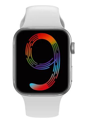 Смарт часы smart watch i9 pro max white, 1.68" bluetooth 240*280, умные часы белые міцний