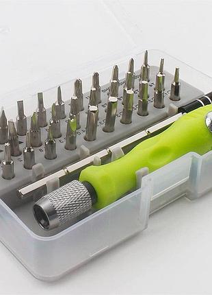 Набір викруток 32 в 1 із магнітними бітами phillips torx із шестигранною точністю, розбірний міні-кейс сучасний