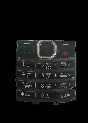 Клавиатура для nokia x2-02 черная міцний
