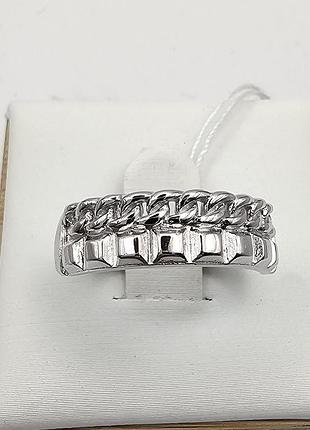 Каблучка срібна "ланцюг" 17,5 2,67 г