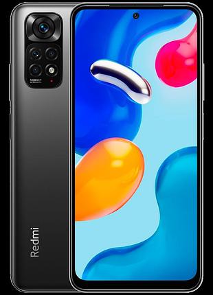 Смартфон xiaomi redmi note 11s 6/128gb graphite grey 2 sim 6.43" amoled 90 гц helio g96 nfc 108 мп 5000 маг міцний