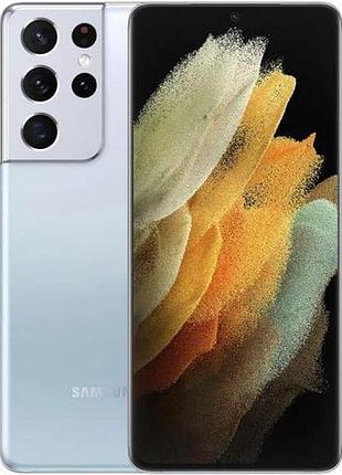 Смартфон samsung galaxy s21 ultra 12/256gb phantom silver (sm-g998b) 2 sim 5g 6.8" 120гц 108 мп 8k nfc 5000mah 67