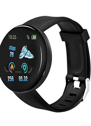 Смарт часы smart watch d18 black умные часы smart watch 1.3" 90мач фитнес браслет 67