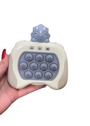 Електронна консоль quick push: антистресовая интерактивна игрушка em pop it pro с подсветкой 4 игры сучасний