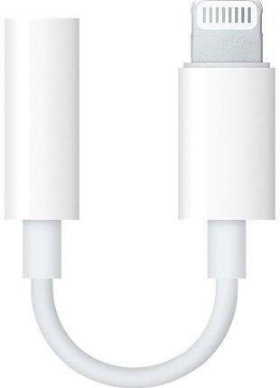 Перехідник аудіо apple lightning - 3.5 mm white 67