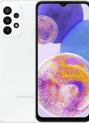 Смартфон samsung galaxy a23 6/128gb white 2 sim 6.6" snapdragon 680 4k nfc 5000 mah міцний
