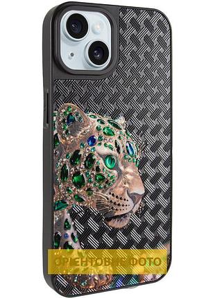 Чохол tpu+pc crystal hunt with magsafe для apple iphone 13 / 14 (6.1") black