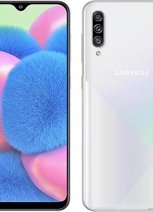 Смартфон samsung galaxy a30s (a307f) 4/64gb white 6.4" 4000 mah bluetooth 5.0 2sim 4g 25 мп + 5 мп + 8 мп сучасний