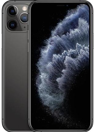 Смартфон iphone 11 pro 4/256gb space grey 5.8" oled a13 bionic triple 12 мп ip68 face id ios rfb сучасний