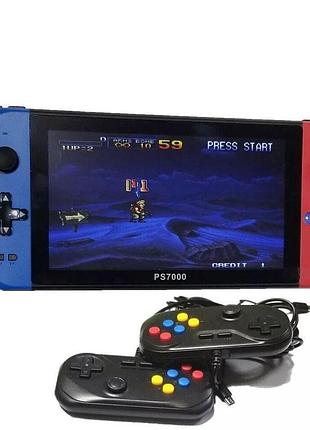 Ps7000 7-дюймовая портативная игровая консоль, 6000+ игр, 64 gb, ретро игровая приставка сучасний