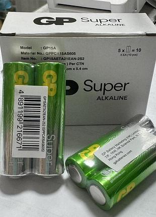 Батарейка аа alkaline r6-gp-40-nev цена за 1 шт