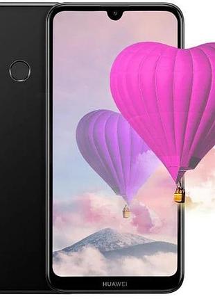 Смартфон huawei y7 2019 3/32 gb midnight black, 2 sim 6.26" ips snapdragon 450 gps 4000 мач міцний