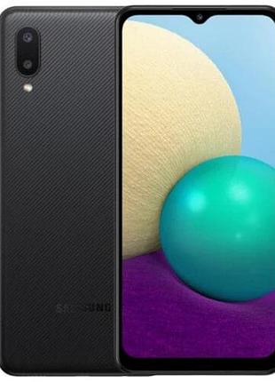 Смартфон samsung galaxy a02 2/32gb black (sm-a022g), 2 sim 4g 6.5" gps 5000 ма·ч 67