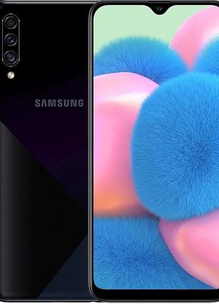 Смартфон samsung galaxy a30s (a307f) 3/32gb black 2sim 4g 6.4" 4000 mah bluetooth 5.0 25 мп + 5 мп + 8 мп сучасний