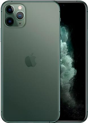 Смартфон iphone 11 pro max 4/256gb midnight green 6.5" 60 гц 1sim lte a13 bionic 12мп faceid 3969 mah rfb сучасний
