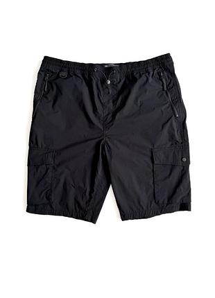 Черные нейлоновые карго шорты denim co (xl)