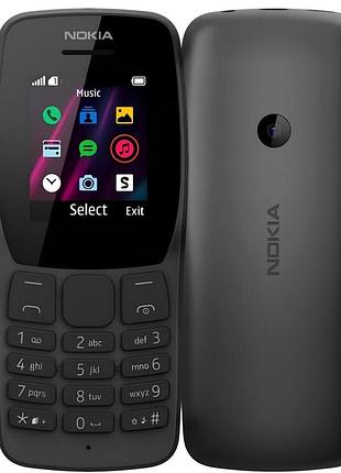 Телефон nokia 110 black ta-1192 1.77" tft 160x120 2sim 800 mah міцний