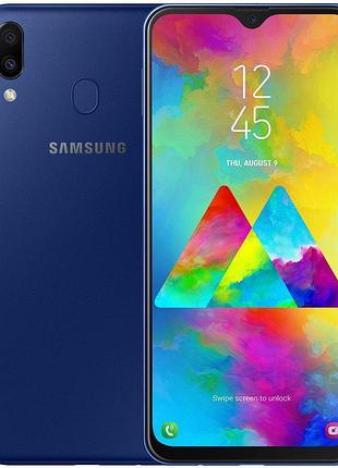 Смартфон samsung galaxy m20 4/64gb blue 2sim 6.3" pls fhd+ 2340x1080 13мп/8мп 5000 mah exynos 7904 bluetooth 5 сучасний