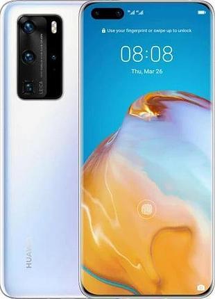 Смартфон huawei p40 pro 8/256gb ice white 2 sim 6.58" oled 4k 50 мп 40 вт nfc 4200 mah міцний