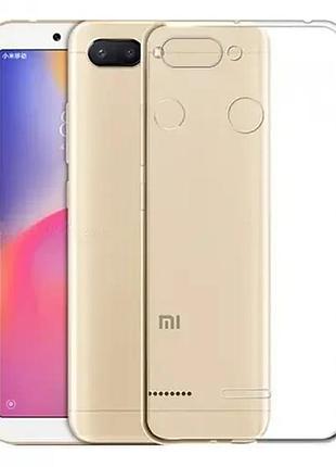 Чохол прозорий силіконовий для xiaomi redmi 6/6a міцний
