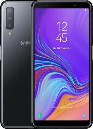 Смартфон samsung galaxy a7 2018 (a750f) 4/64gb black, 2 sim 6" super amoled exynos 7885 nfc 3300 мач 67