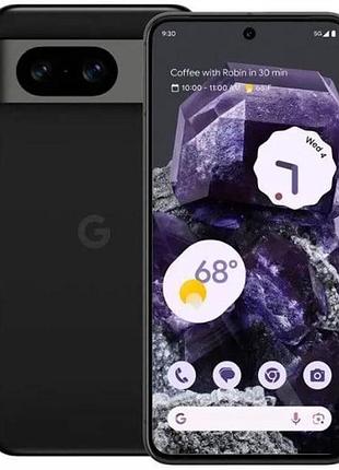 Смартфон google pixel 8 8/128gb obsidian g9bqd esim 5g 6.2" oled gorilla victus 2 tensor g3 titan m2 4k nfc 4575 mah 67