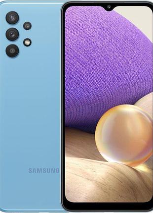 Смартфон samsung galaxy a32 (sm-a325f) 4/64gb blue 2 sim lte 6.4" 2400x1080 90 гц nfc 5000 mah 67