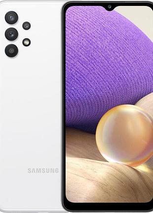 Смартфон samsung galaxy a32 (sm-a325f) 4/64gb white 2 sim lte 6.4" 2400x1080 90 гц nfc 5000 mah сучасний
