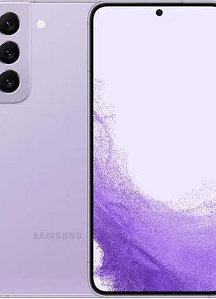 Смартфон samsung galaxy s22 8/256gb bora purple 5g (s901b) 2 sim 6.1" 120 гц 8k nfc 3700 mah 67